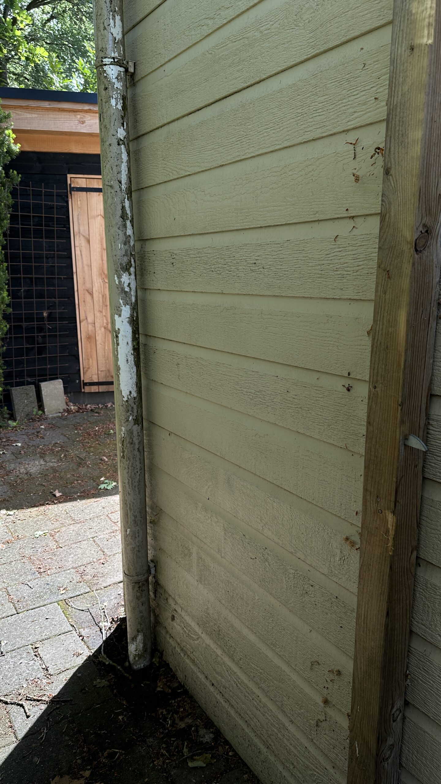 Houten gevel Erm voor